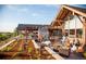 Outdoor patio with seating and fireplace, clubhouse at 1192 Lost Elk Loop, Castle Rock, CO 80108