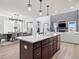 Spacious kitchen with large island and modern fixtures at 3051 Newfound Lake Rd, Berthoud, CO 80513