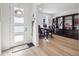 Home office with built-in shelving and workspace at 3051 Newfound Lake Rd, Berthoud, CO 80513