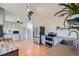 Modern kitchen with stainless steel appliances and wood countertop at 2452 Shetland Trl, Elizabeth, CO 80107