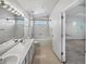 Updated bathroom with double vanity and soaking tub at 6850 Xavier Cir # 12, Westminster, CO 80030