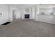 Spacious living room with fireplace and carpet at 6850 Xavier Cir # 12, Westminster, CO 80030