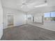 Large main bedroom with lake views and ceiling fan at 6850 Xavier Cir # 12, Westminster, CO 80030