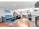 Spacious living room with hardwood floors and fireplace at 20000 Mitchell Pl # 71, Denver, CO 80249