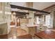 Rustic kitchen with exposed beams and copper countertops at 7948 S Turkey Creek Rd, Morrison, CO 80465