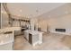 Modern kitchen with gray cabinets, white countertops, and stainless steel appliances at 1871 Grayside Cir, Castle Rock, CO 80109