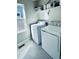 Laundry room with washer, dryer, and overhead shelving at 19085 E 66Th Ave, Denver, CO 80249