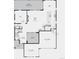 Main floor plan showing kitchen, dining area, great room, study and two-car garage at 1658 Fox Trotter Pt, Castle Rock, CO 80104