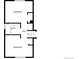 Upper floor plan showing two bedrooms, a bathroom and hallway at 762 S Simms St, Lakewood, CO 80228