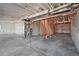 Unfinished basement with HVAC unit and framed walls at 3292 N Highlands Creek Pkwy, Aurora, CO 80019