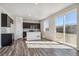 Kitchen with island, dark cabinets, and granite countertops at 13841 Bunny Hop Ln, Parker, CO 80134