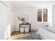 Bright bedroom with double closets and wood-look flooring at 1133 Race St # 1B, Denver, CO 80206