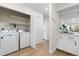 Convenient laundry room with washer and dryer included at 1133 Race St # 1B, Denver, CO 80206