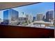 Stunning city skyline view from a balcony at 1020 15Th St # 9E, Denver, CO 80202