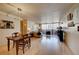 Spacious living room with hardwood floors and city view at 1020 15Th St # 9E, Denver, CO 80202