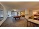 Relaxing game room with a pool table and seating area at 1020 15Th St # 9E, Denver, CO 80202
