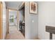 Convenient laundry area with washer and dryer, located near bedrooms and a closet at 8140 S Fillmore Cir, Centennial, CO 80122