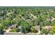 An aerial view highlighting a home's curb appeal and neighborhood context at 6034 S Niagara Ct, Centennial, CO 80111