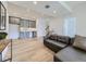 Basement wet bar with gray cabinets and light countertops at 314 Castlemaine Ct, Castle Rock, CO 80104