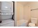 Updated bathroom with stackable washer and dryer at 3575 28Th St # 102, Boulder, CO 80301