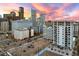 Aerial view of a high-rise building and surrounding cityscape at 1827 N Grant St # 1000, Denver, CO 80203