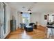 Relaxing sitting area with hardwood floors and city views at 1827 N Grant St # 1000, Denver, CO 80203