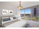 Spacious bedroom with large windows and city views at 3100 E Cherry Creek Drive South S Dr # 501, Denver, CO 80209