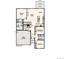Main level floor plan, showing 2-bay garage, great room, kitchen, and bedrooms at 18308 Martinello Dr, Parker, CO 80134