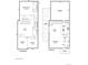 Two-story home floor plan, including Primary bedroom, 2 additional bedrooms, and a 2-car garage at 9535 E Alabama Cir, Denver, CO 80247