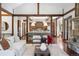 Open concept kitchen with custom cabinetry, large island and breakfast nook at 22759 Mountain Spirit Way, Indian Hills, CO 80454