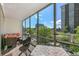 Spacious balcony with city views and seating area at 3100 E Cherry Creek South Dr # 303, Denver, CO 80209