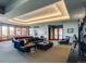 Finished basement game room with pool table and comfortable seating at 24503 Chris Dr, Evergreen, CO 80439