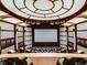 Home theater with large screen and comfortable seating at 24503 Chris Dr, Evergreen, CO 80439