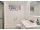 Clean basement bathroom with shower, toilet and vanity at 1460 Tennyson St, Denver, CO 80204