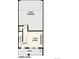 Floor plan of the lower level, including a 2-bay garage, foyer, flex/study area, and porch at 6940 Merseyside Ln, Castle Pines, CO 80108