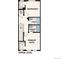 Floor plan of the upper level featuring two bedrooms, each with a walk-in closet, and two bathrooms at 6940 Merseyside Ln, Castle Pines, CO 80108