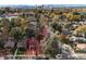 Aerial view showing property and surrounding neighborhood at 1553 Cherry St, Denver, CO 80220