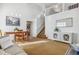 Open living area showcasing a staircase and a dining space at 431 High Plains St, Castle Rock, CO 80104