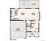 Main level floor plan, showing kitchen, dining room, and great room at 9992 Racine St, Commerce City, CO 80022
