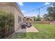 Relaxing backyard patio with seating area and string lights at 1585 N Fairfax St, Denver, CO 80220