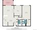 Floor plan showing a spacious condo layout at 9315 E Center Ave # 3D, Denver, CO 80247