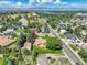 Aerial view of the house and neighborhood at 9350 Grandview Ave, Arvada, CO 80002