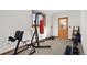 Home gym with punching bag and weight machine at 12154 Mesa View Rd, Larkspur, CO 80118