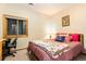 Comfortable bedroom with a western-themed decor at 12154 Mesa View Rd, Larkspur, CO 80118