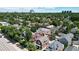 Aerial view of a neighborhood with houses and tree-lined streets at 638 S Lincoln St, Denver, CO 80209