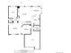 Floor plan showing a home's layout, including kitchen, living room, and bedrooms at 4340 Nelson Dr, Broomfield, CO 80023