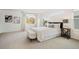 Main bedroom with plush carpet and large window overlooking backyard at 4340 Nelson Dr, Broomfield, CO 80023