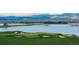 Scenic view of lake, golf course and mountains at 3010 Newfound Lake Rd, Berthoud, CO 80513