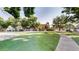 Landscaped green space with walking path at 100 Park W Ave # 608, Denver, CO 80205