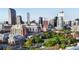 Aerial view of park and cityscape at 100 Park W Ave # 608, Denver, CO 80205